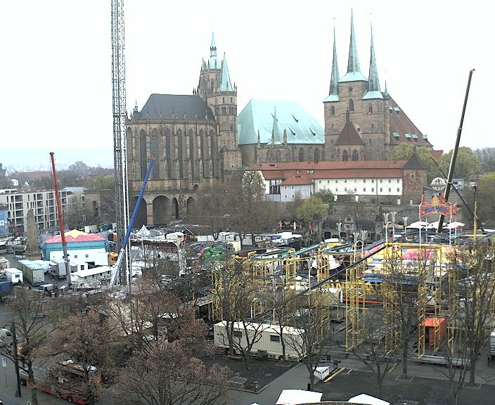 Archiv Foto Webcam Erfurter Domplatz