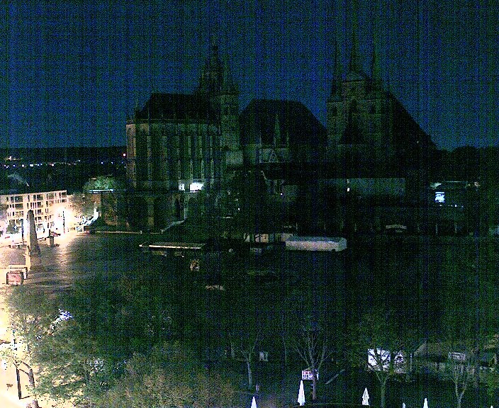 Archiv Foto Webcam Erfurter Domplatz