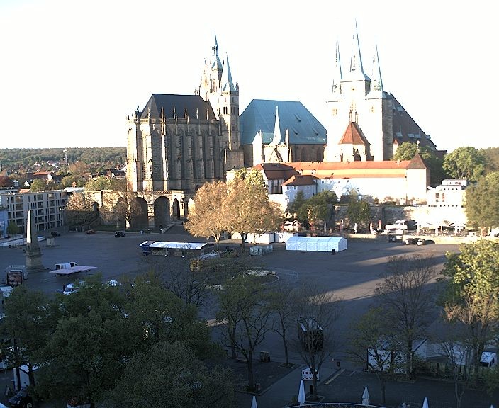 Archiv Foto Webcam Erfurter Domplatz