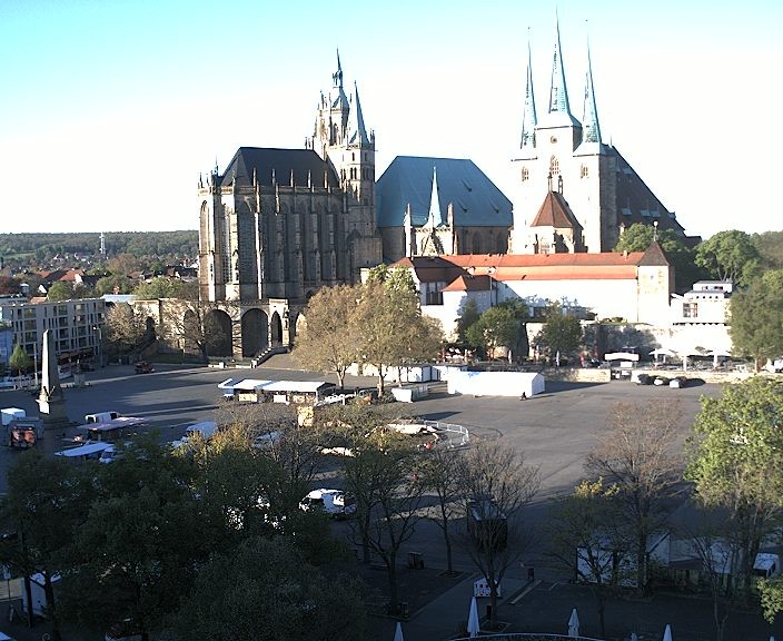 Archiv Foto Webcam Erfurter Domplatz