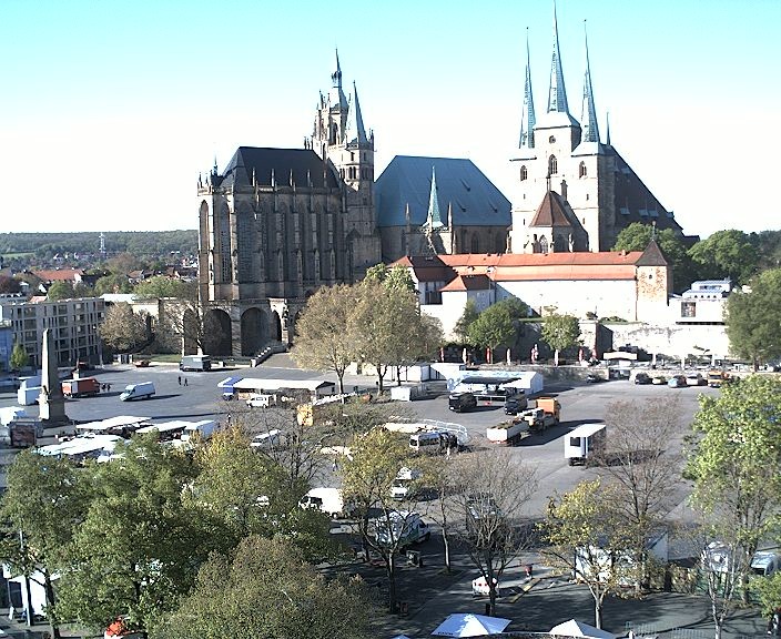 Archiv Foto Webcam Erfurter Domplatz