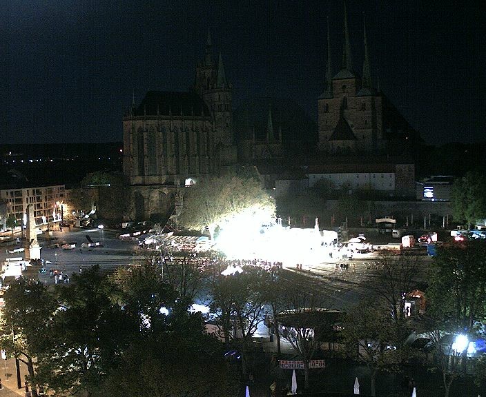 Archiv Foto Webcam Erfurter Domplatz