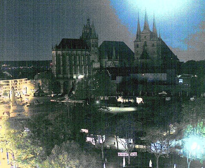 Archiv Foto Webcam Erfurter Domplatz