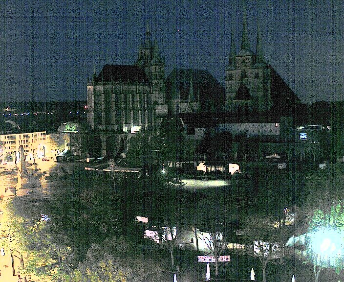 Archiv Foto Webcam Erfurter Domplatz