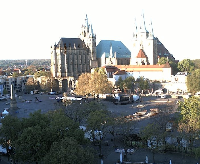 Archiv Foto Webcam Erfurter Domplatz