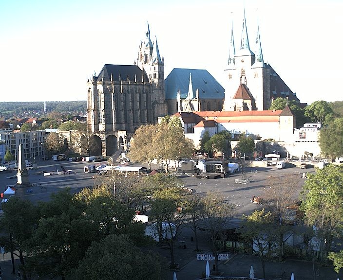 Archiv Foto Webcam Erfurter Domplatz