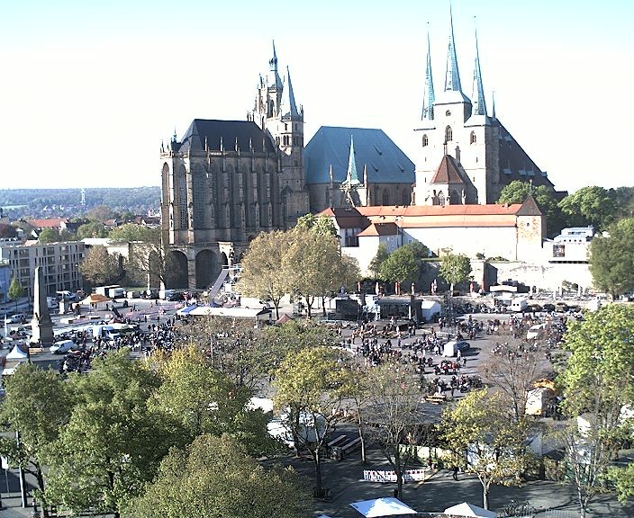 Archiv Foto Webcam Erfurter Domplatz