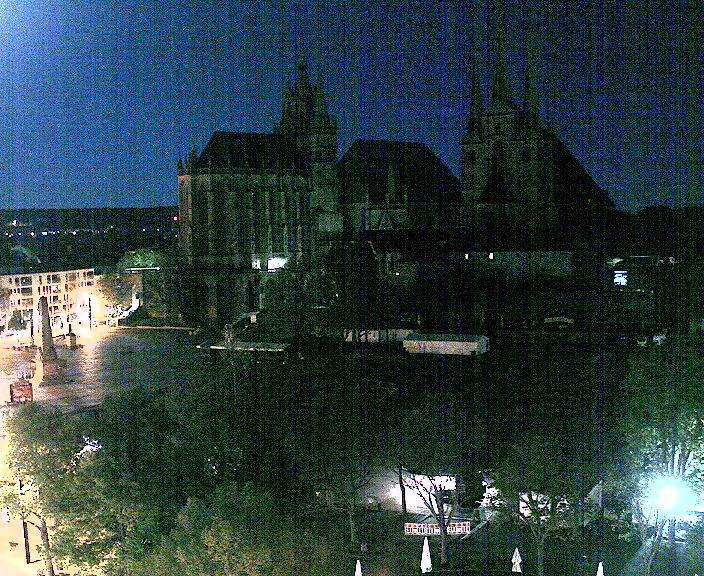 Archived image Webcam Erfurt - Cathedral Square