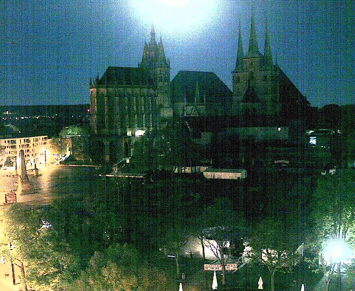 Archived image Webcam Erfurt - Cathedral Square