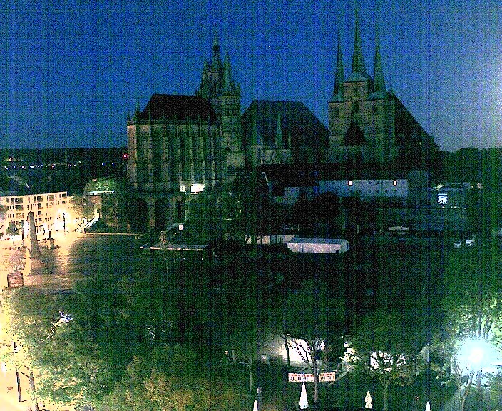 Archived image Webcam Erfurt - Cathedral Square