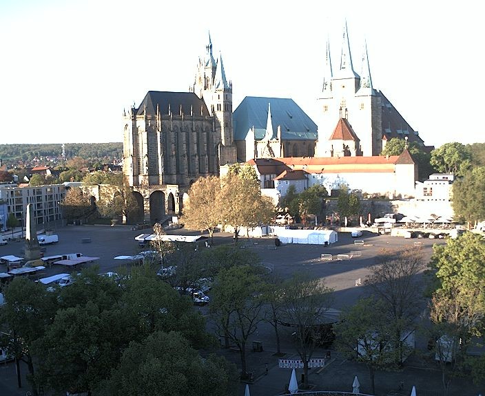 Archived image Webcam Erfurt - Cathedral Square