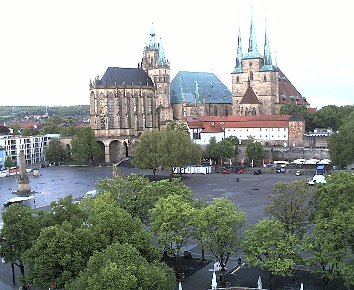 Archived image Webcam Erfurt - Cathedral Square