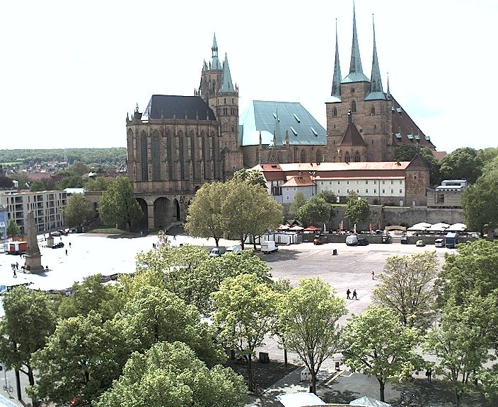 Archived image Webcam Erfurt - Cathedral Square
