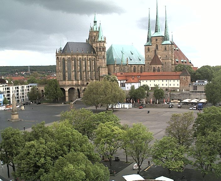 Archived image Webcam Erfurt - Cathedral Square