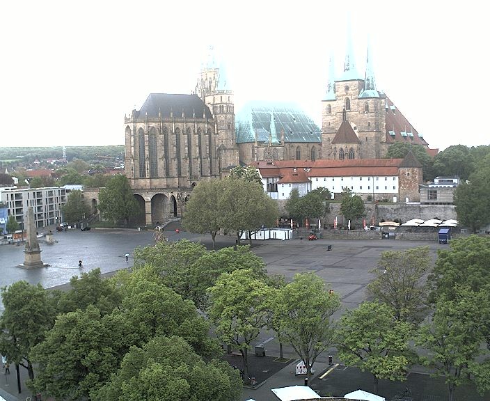 Archived image Webcam Erfurt - Cathedral Square