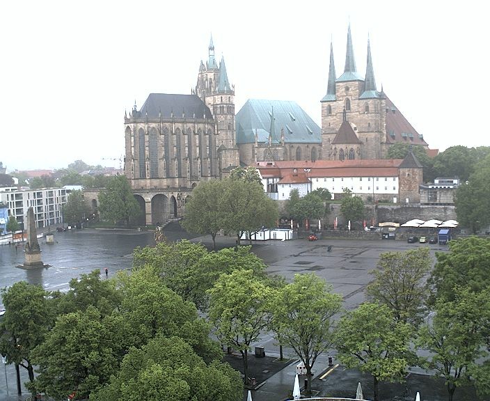 Archiv Foto Webcam Erfurter Domplatz