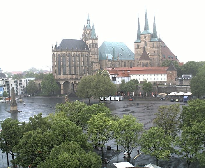 Archiv Foto Webcam Erfurter Domplatz