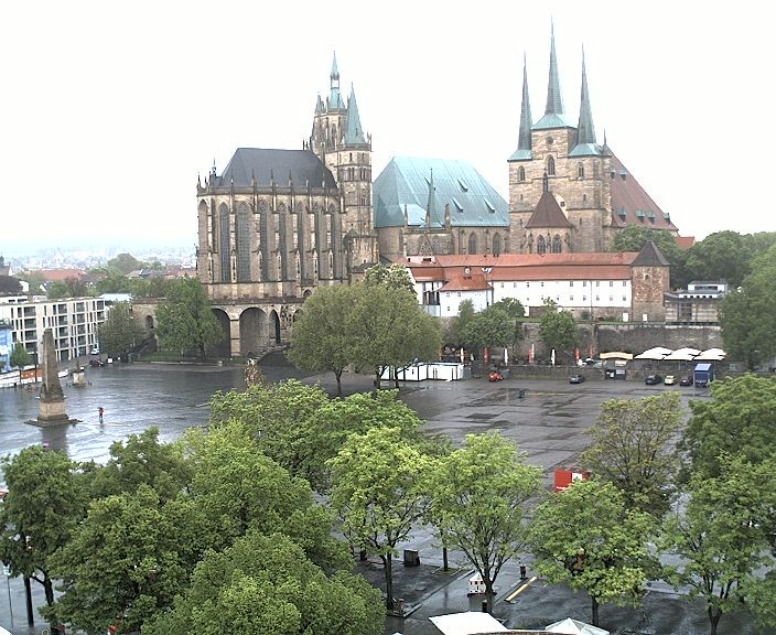 Archiv Foto Webcam Erfurter Domplatz