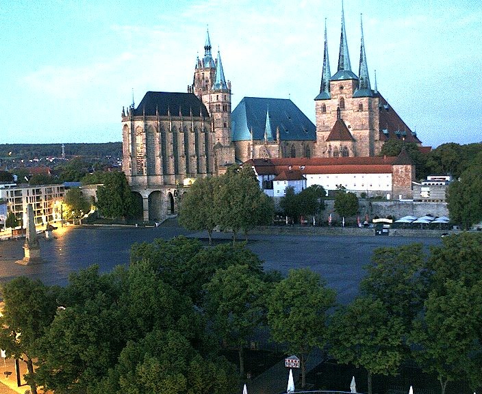 Archiv Foto Webcam Erfurter Domplatz