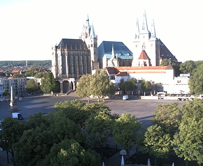 Archiv Foto Webcam Erfurter Domplatz