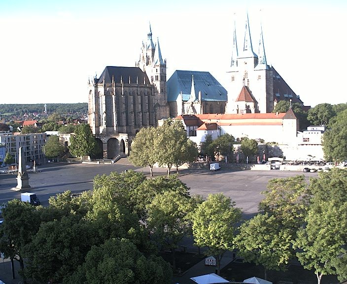 Archiv Foto Webcam Erfurter Domplatz
