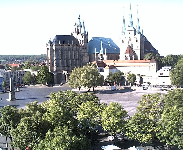 Archiv Foto Webcam Erfurter Domplatz