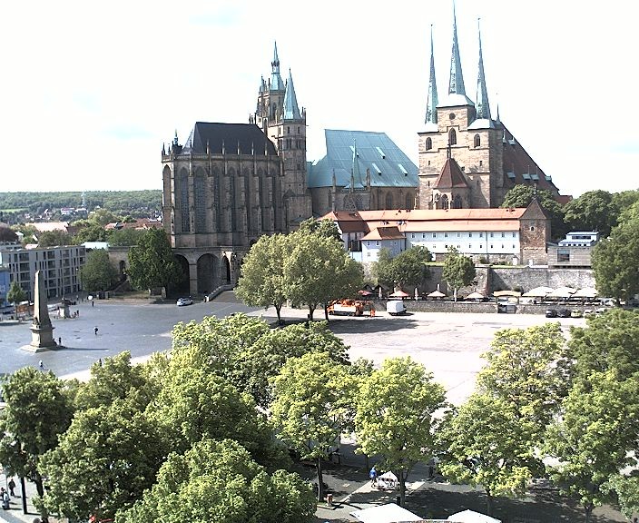 Archiv Foto Webcam Erfurter Domplatz