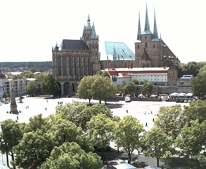 Archiv Foto Webcam Erfurter Domplatz