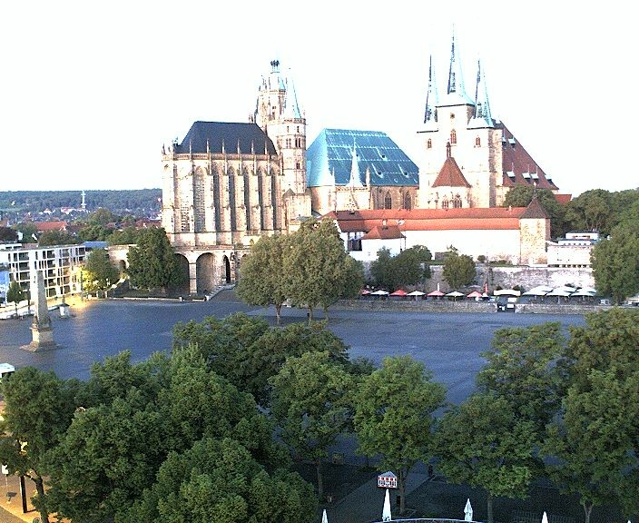Archiv Foto Webcam Erfurter Domplatz