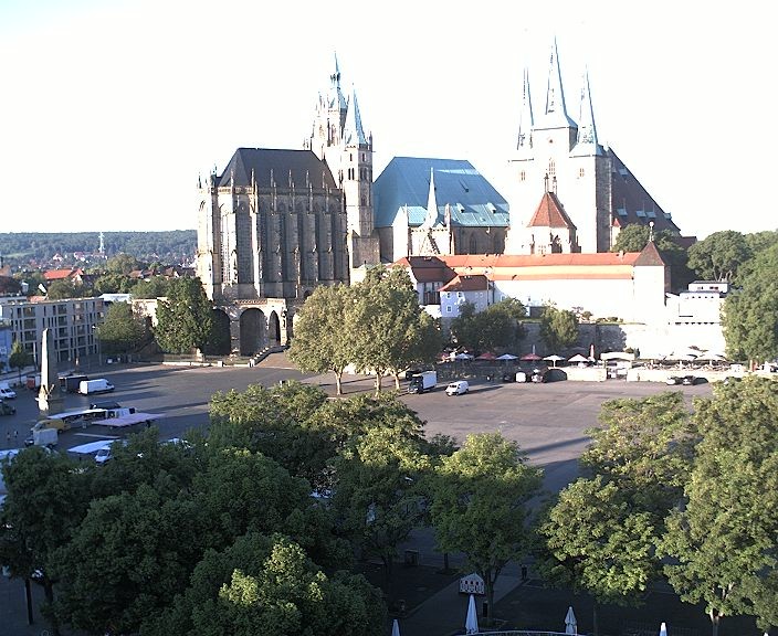 Archiv Foto Webcam Erfurter Domplatz