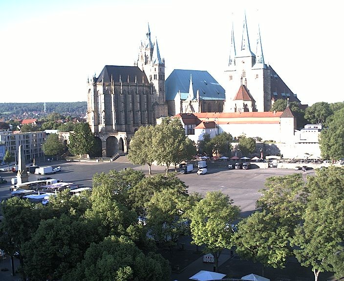 Archiv Foto Webcam Erfurter Domplatz