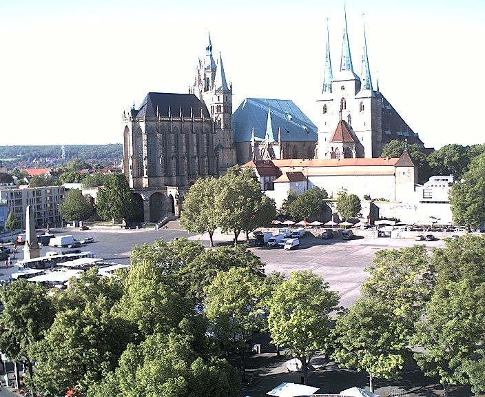 Archiv Foto Webcam Erfurter Domplatz