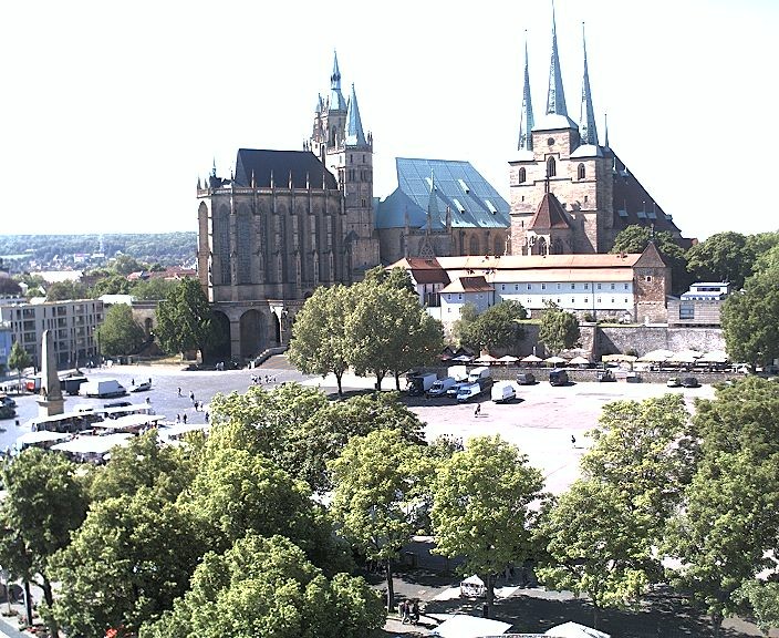 Archiv Foto Webcam Erfurter Domplatz