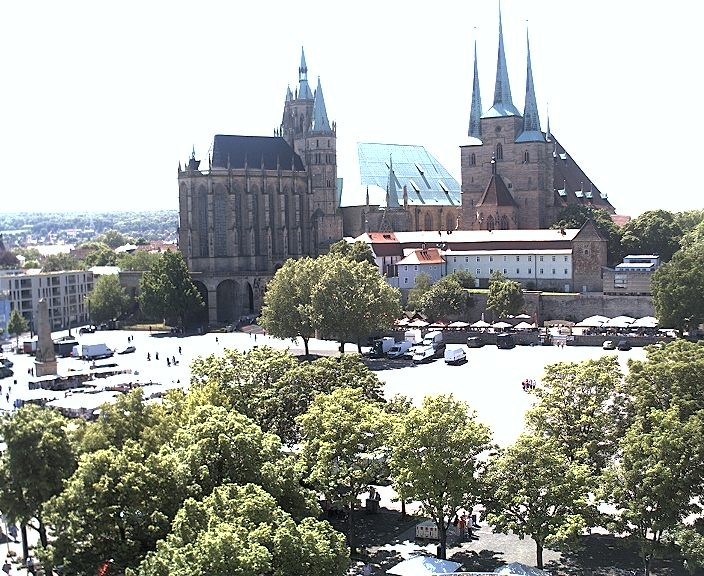Archiv Foto Webcam Erfurter Domplatz