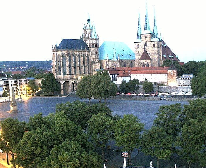 Archived image Webcam Erfurt - Cathedral Square