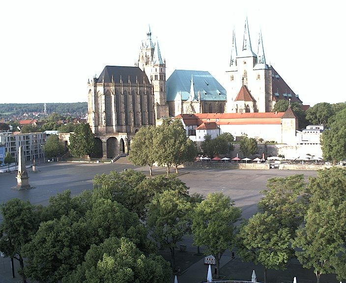 Archived image Webcam Erfurt - Cathedral Square