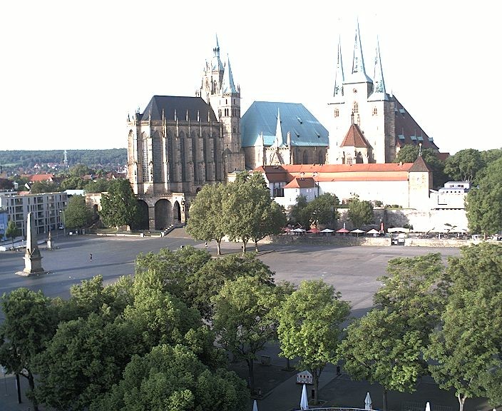 Archived image Webcam Erfurt - Cathedral Square