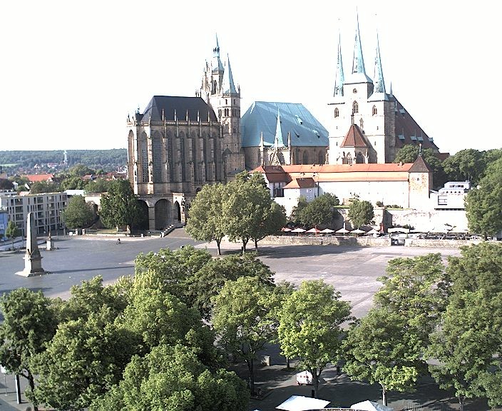 Archived image Webcam Erfurt - Cathedral Square