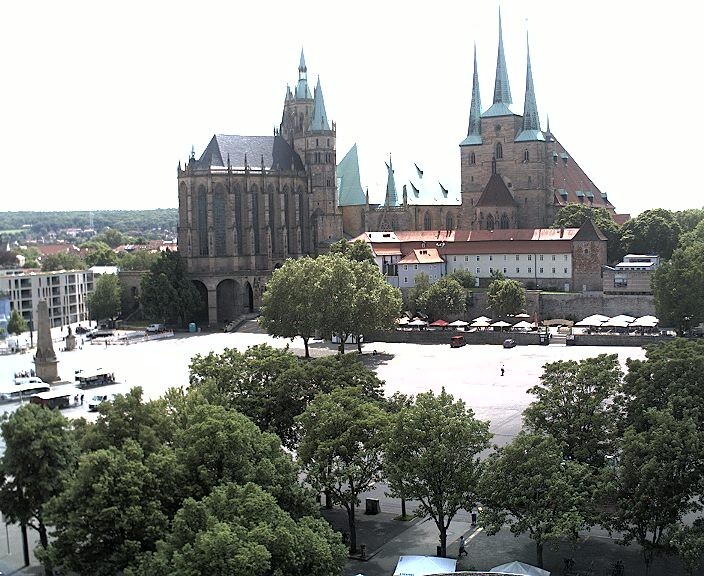 Archiv Foto Webcam Erfurter Domplatz