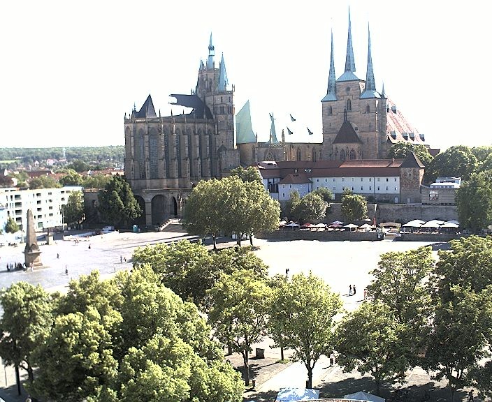 Archiv Foto Webcam Erfurter Domplatz
