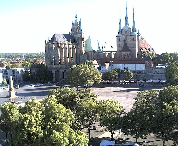 Archiv Foto Webcam Erfurter Domplatz
