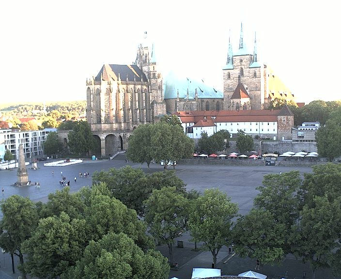 Archiv Foto Webcam Erfurter Domplatz