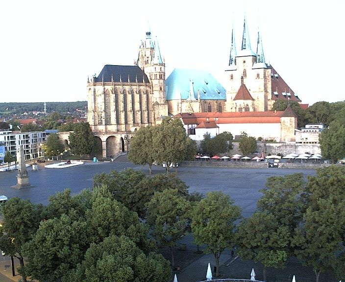 Archived image Webcam Erfurt - Cathedral Square