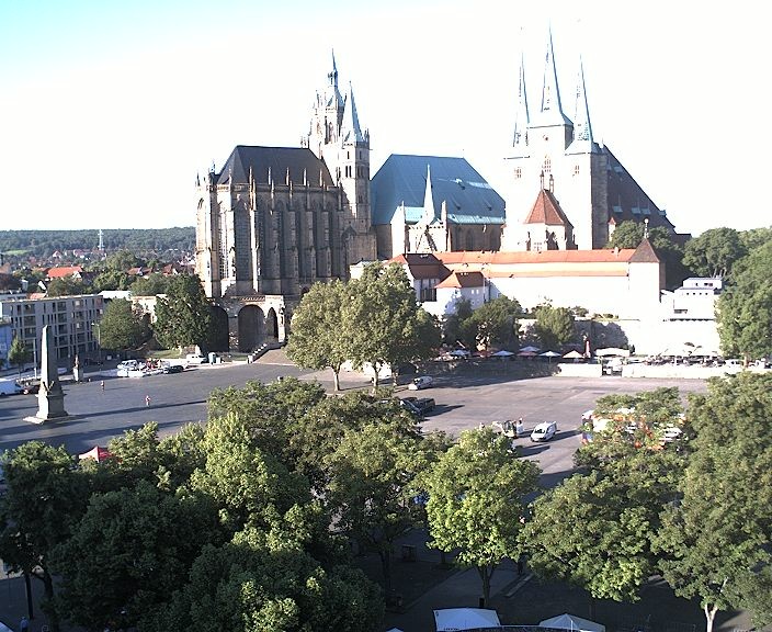 Archived image Webcam Erfurt - Cathedral Square