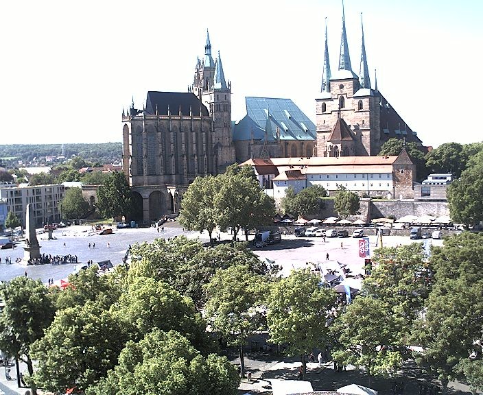 Archived image Webcam Erfurt - Cathedral Square