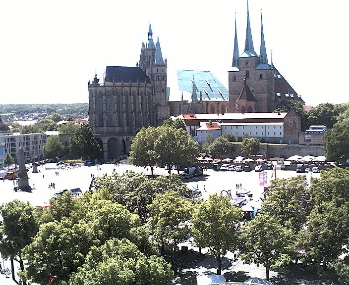 Archived image Webcam Erfurt - Cathedral Square