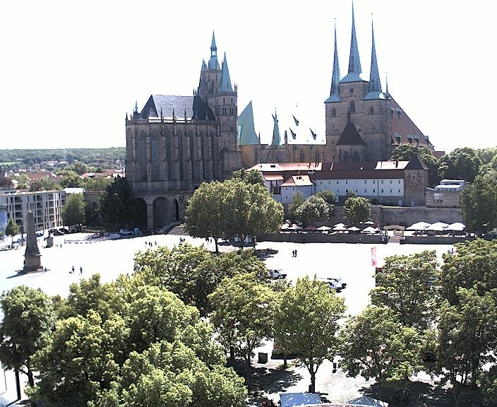 Archived image Webcam Erfurt - Cathedral Square