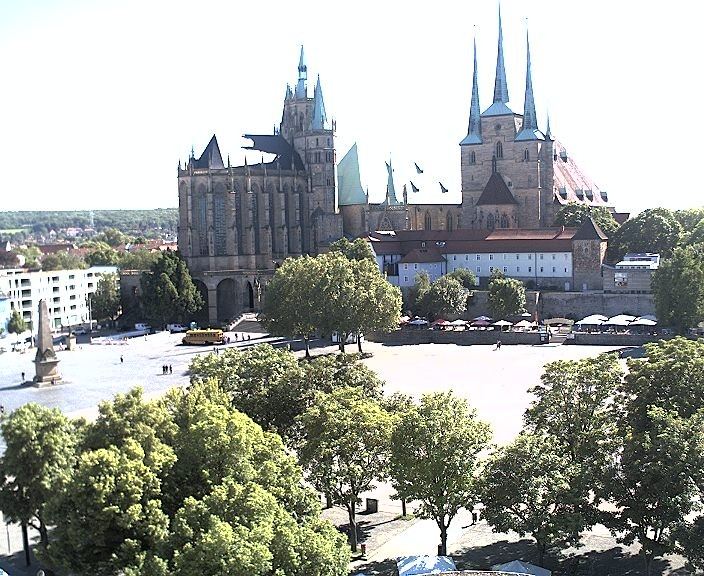 Archived image Webcam Erfurt - Cathedral Square