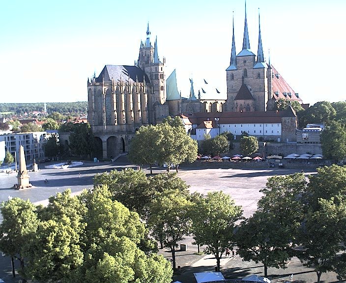 Archiv Foto Webcam Erfurter Domplatz