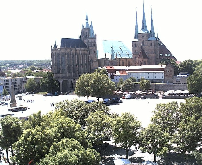 Archiv Foto Webcam Erfurter Domplatz